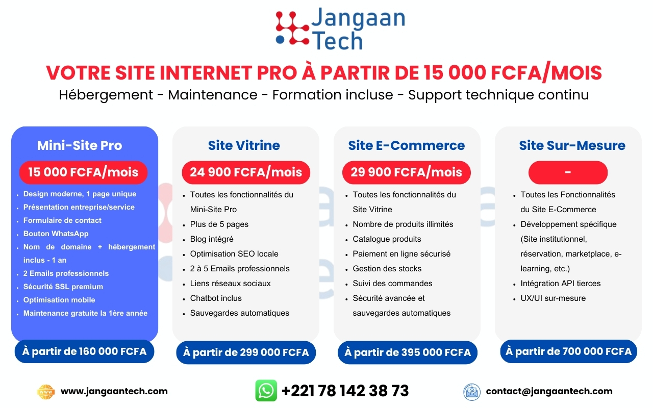 Tarifs Community Management au Sénégal : Le guide complet pour les PME, Jangaan Tech